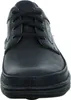 A front view of a black leather shoe. Anteprima dell’immagine prodotto