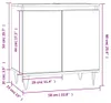 vidaXL Koupelnová skříňka černá 58x33x60 cm Dřevěný Náhled obrázku produktu 6