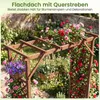 COSTWAY Rosenbogen mit 2 Blumenkästen, Gartenbogen 208 x 55 Produktbild-Vorschau 6