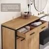 EUGAD Badezimmerschrank mit Wäschesäcken, helle Produktbild-Vorschau 4