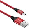 Hoco High Speed X14 - 1 meter Micro-USB oplaadkabel, nylon Productafbeelding-voorbeeld 4