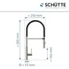 SCHÜTTE Küchenarmatur DESIGN mit Geschirrbrause, Wasserhahn Produktbild-Vorschau 4