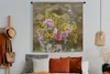 MuchoWow® Wandteppich Wandbehang Blumen - Gießkanne - Farbe Produktbild-Vorschau 4