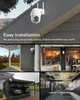 A collage of images showing the installation and use of a security camera in various locations. Náhled obrázku produktu