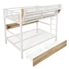 Letto a castello Merax, letto a soppalco 140x200 cm, letto Anteprima dell’immagine prodotto 10