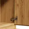 Badplaats Badezimmerschrank Angela 40 x 30 x 150cm Eiche - Produktbild-Vorschau 4