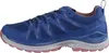 Side view of a blue women's hiking shoe. Voir les images du produit