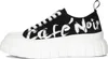 Damen Freizeit Sneaker DG9320 geschnürt Stoff Schwarz 4 cm Produktbild-Vorschau 7