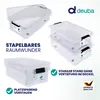 DEUBA® Aufbewahrungsboxen 4 x 30l mit Deckel und Rollen, Produktbild-Vorschau 4