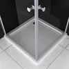 Duschkabine Eckeinstieg 80x80 x185 cm Schwingtür Duschwand Produktbild-Vorschau 3