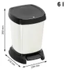 Rotho Paso Pedaalemmer 6L Wit Voir les images du produit 5