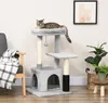 PawHut Kratzbaum Katzenbaum mit Massageecke Katzenhöhle Produktbild-Vorschau 2
