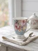 Clayre & Eef Tasse 300 ml Blau Weiß Porzellan Blumen Produktbild-Vorschau 6