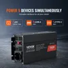 VEVOR Wechselrichter mit reiner Sinuswelle 1000W DC 12V  AC Produktbild-Vorschau 4