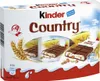 A box of Kinder Country chocolate bars with images of wheat and milk. Náhľad obrázku produktu