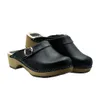Damen Holzclogs aus Echtleder Schwarz – Bequeme Produktbild-Vorschau 1