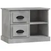The Living Store Nachttisch Betongrau 60x35,5x45 cm Produktbild-Vorschau 2