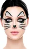 Katze Fledermaus Gesicht Aufkleber Schminke Glitter Produktbild-Vorschau 10