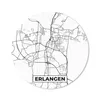 MuchoWow® Mauspad Mousepad Stadtplan - Karte - Erlangen Produktbild-Vorschau 1