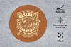 MuchoWow® Mauspad Mousepad Jahrgang - Baseball - Braun Produktbild-Vorschau 2