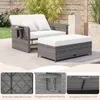 COSTWAY Polyrattan Sonnenliege, Gartenliege mit Produktbild-Vorschau 7