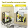 Küchenspülen Organizer,Rostfreier Schwammhalter für Spüle, Produktbild-Vorschau 4