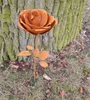 Beestab Beetstecker Gartenstab Rose Eisen Rost 46 cm Produktbild-Vorschau 2