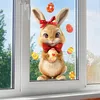 GKA Fensterbild Osterhase mit Ostereier 30 cm Produktbild-Vorschau 1