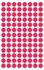 A grid of red circular stickers on a white background. Anteprima dell’immagine prodotto