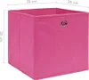 vidaXL Úložné boxy 10 ks. Netkané 28x28x28 cm Růžové Náhled obrázku produktu 4