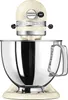 A cream-colored KitchenAid stand mixer with a silver bowl. Produktbild-Vorschau