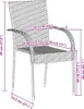 A diagram showing the dimensions of a single chair. Voir les images du produit