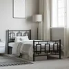 Postel s čelem a nohou kovová 90x200 cm Náhled obrázku produktu 2