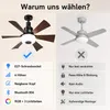 Ventilateur de Plafond E27 avec Lumière & Haut-Parleur Voir les images du produit 15