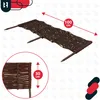 A woven willow border fence with stakes, shown with dimensions indicated. Anteprima dell’immagine prodotto