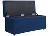 BELIANI Taburet modrý 100 x 42 x 40 cm polyesterový Náhled obrázku produktu 5