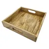 Tablett Mangoholz Dekotablett Serviertablett braun natur Produktbild-Vorschau 3