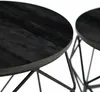 Relaxdays Couchtisch, 2er Set, Holzoptik & Metall, Produktbild-Vorschau 5