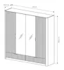 AX LIVING Armoire de rangement moderne Vespasia - Beige, Voir les images du produit 7