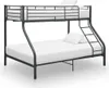 Struttura letto a castello in metallo nero 140x200 Anteprima dell’immagine prodotto 8