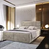 A luxurious bedroom with a large bed, bedside tables, and lamps. Produktbild-Vorschau