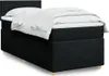 Boxspringbett mit Matratze Schwarz 90x200 cm Stoff Produktbild-Vorschau 2
