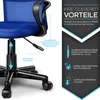 TRESKO Bürostuhl blau Schreibtischstuhl Drehstuhl, mit Produktbild-Vorschau 2