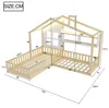 Flieks Kinderbett Hausbett 90x200cm / 140x70cm mit Fenster, Produktbild-Vorschau 7