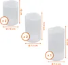 Bougies LED en cire véritable blanc chaud avec minuterie, Voir les images du produit 2