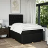 Boxspringbett mit Matratze Schwarz 120x200 cm Stoff Produktbild-Vorschau 3