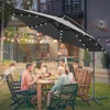 Izrielar slnečník 3,5 m sivý s LED – moderný slnečník na Náhľad obrázku produktu 12
