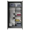 BEAUTYSOFA | Drehtürenschrank LOOK Graphit - Kleiderschrank Produktbild-Vorschau 3