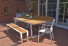 Gartenbank Sitzbank VENICE 3-Sitzer 180 cm Aluminium und Nonwood Produktbild-Vorschau