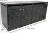 DEGAMO Mülltonnenbox 4er KÖLN 264x80x116cm für Tonnen 120 Produktbild-Vorschau 7